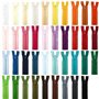Lot de 39 fermetures éclair Jajasio avec assortiment de couleurs
