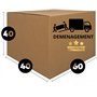 SANYGIENE | Kit 10 Cartons Déménagement 60 X 40 X 40 cm | Caisse Américaine XL Jusqu'à 20 KGS | 1 Rouleau Scotch Brun Offert | V