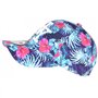 Casquette NY Violette Fleurs Roses Tropicales Fashion Baseball Phuket - Taille: Taille Unique - Couleur: Violet - Mixte