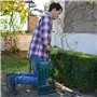 Oxeo Banc de Jardinage - Siège Agenouilloir Pliable - Tabouret Confortable et Antidérapant