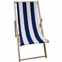 Jardin Prive Chaise Longue Bleue 101 x 56 x 96 cm - Marque EAN : 3113610165025