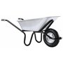 Brouette HAEMMERLIN Aktiv Excellium Plus 120L RENO Galva Roue Gonflée Grise - 305400605