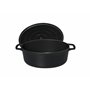 Chasseur 4735 Cocotte ovale-35 cm fonte émaillée 8.5 liters, Mat (intérieur Noir)
