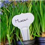 25 Étiquettes pour Plantes en Aluminium à planter - Forme Ogée 10x6cm
