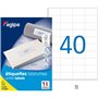 Agipa 100984 Lot de 4000 Etiquettes DIN A4 multi usage pose express droits 52