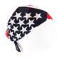 Rouge et Blanc - Foulard carré 55x55cm Drapeau USA - Bandeau à Nouer - Headband