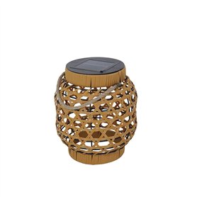 Lanterne solaire décorative en polyéthylène LED blanc chaud CAPRI SMALL H32cm