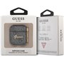 Guess GUA24GSMK Coque pour AirPods Gris 4G Script Metal Collection