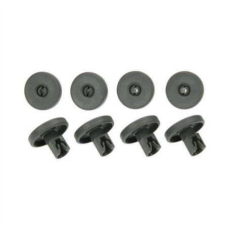 SOS Accessoire kit 8 roulettes panier infèrieur gris pour Lave-vaisselle 50286965004 AEG