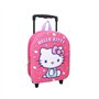 mybagstory - Sac à Dos à roulettes 3D Hello Kitty pour Fille – 3D – Rose - Enfant - Ecole - Maternelle - Garderie - Cartable Fil