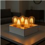 Lot de 5 ampoules LED E27 blanc chaud filament vintage compatible guirlande PARTY BULB FILAMENT H9cm