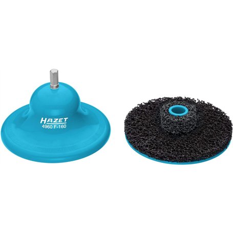 HAZET Jeu de meuleuses de moyeu de roue 4960F-160/2 I Jeu d'outils pour p. ex. visseuse à chocs I Nettoyage optimal des surfaces