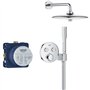 Ensemble de douche encastré - Tous les types de jets - Mitigeur thermostatique - GROHE - 34878000 - Gris