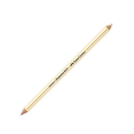 FABER-CASTELL Lot de 3 Crayons gomme Perfection 7057 double pointe doré