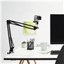 Hama Bras articulé de Telephone (Support articulé, Bras Flexible Smartphone Webcam Mirco Tablette eclairage annulaire, Support U