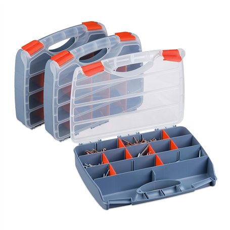 Relaxdays Boîte de Rangement pour vis