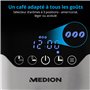 MEDION Cafetière isotherme MD 18458, machine à café avec minuterie, stop-goutte et sélecteur d'arôme, avec thermos d'une capacit