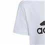 T-shirt à manches courtes unisex Adidas Lk Bl Co Blanc