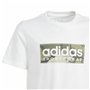 T-shirt à manches courtes enfant Adidas B Camo Lin Blanc