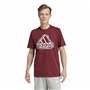 T-shirt à manches courtes homme Adidas Fld Bos Marron Bordeaux