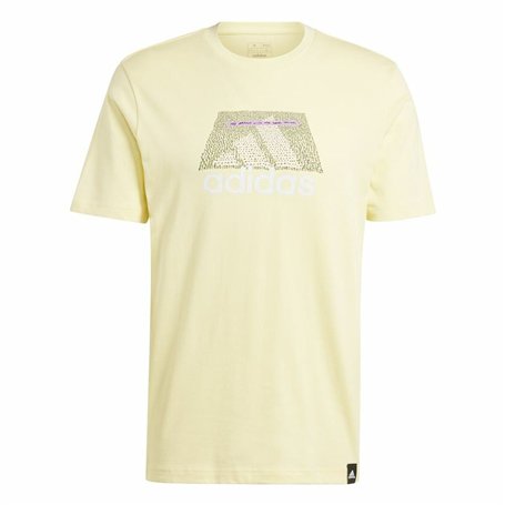 T-shirt à manches courtes homme Adidas Codes Bos Graphic Jaune