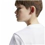 T shirt à manches courtes Enfant Adidas Nations Blanc