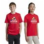 T-shirt à manches courtes unisex Adidas Tiro Nations Pack Graphic Rouge