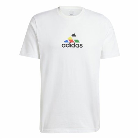 T-shirt à manches courtes homme Adidas House Of Tiro Nations Graphic Blanc