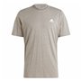 T-shirt à manches courtes homme Adidas Seasonal Essentials Marron Gris clair