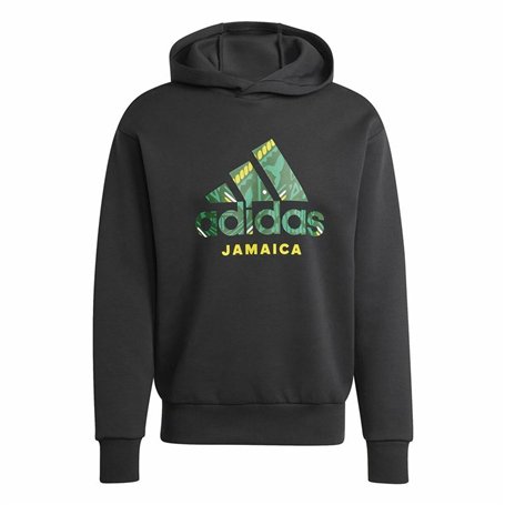 Sweat à capuche homme Adidas Jamaica Seasonal Doubleknit Noir
