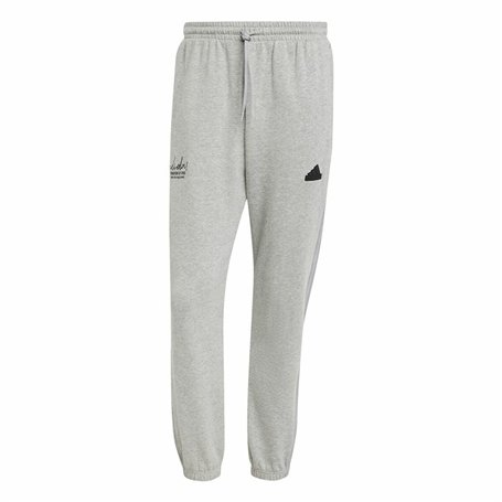 Pantalon de sport long Adidas Brand Love French Terry Gris Homme