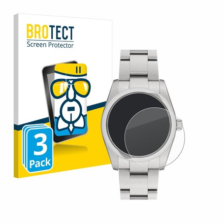 brotect Protection Écran Verre pour Rolex Oyster Perpetual 34 (3 Pièces) Film Protecteur Vitre 9H [Anti-Rayures