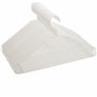 2friends Lot de 20 cintres avec crochets pivotants en plastique Blanc 41 cm