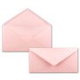 Lot de 75 enveloppes à lettre - Rose - DIN long - 110 x 220 mm (11 x 22 cm) - Fermeture humide sans fenêtre - Idéal pour cartes
