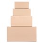 verpacking Lot de 5 cartons pliants - 500 x 500 x 500 mm - Marron (dimensions extérieures : 505 x 505 x 510 mm) - KK 116 - Carto