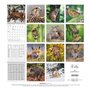 Alpha Edition - Calendrier mural 2025 Forêt et couloir - 30 x 30 cm - Avec espace pour notes et rendez-vous, motifs animaux et n
