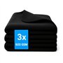 Kemes Lot de 3 chiffons en microfibre pour voiture - 600 g/m² - Pour l'entretien de la voiture et la maison - Chiffon sec en mic