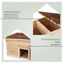 wildlife home Maison pour hérisson en bois avec fond et toit en bœuf résistant aux intempéries I Mangeoire pour hérisson I Prote