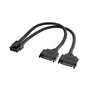 Akasa Câble adaptateur d'alimentation Dual SATA vers 8 broches pour processeur