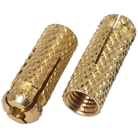 SKIR'CO Lot de 25 chevilles en laiton M8 x 28 mm