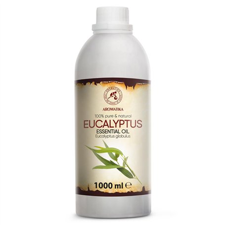 Huile Essentielle d'Eucalyptus 1000ml - 1L - Eucalyptus Globulus - Les Huiles Essentielles d'Aromathérapie - Huile d'Eucalyptus