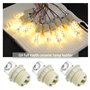 EMSea Lot de 3 supports de lampe G9 avec support G9 fileté en céramique halogène avec anneau G9 pour lampes halogènes LED CFL