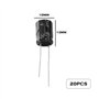 YINETTECH 20pcs Condensateurs 470uf 35V Condensateurs électrolytiques Radiaux en Aluminium 105C Haute Température pour La Répara