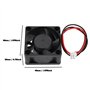 VGOL 2pcs Ventilateurs sans Balais DC 12 V à 2 Broches 40 X 40 X 20 Mm pour Refroidissement du Processeur des Ordinateurs Imprim