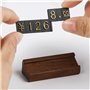 PRATYAHARA 10 Ensembles/Boîte Mini Bois Combiné Numéro Prix Cube Étiquette Numéro Réglable Prix Étiquette Signe Titulaire Carte 
