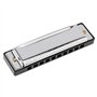 OriGlam Harmonica 10 trous Major Blues - Clé de Do - Harmonica pour enfants et adultes débutants - Avec étui rigide - Convient p