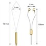 ECSiNG 2pcs Kit d'outils pour Attacher la Pêche à la Mouche Dispositif d'enroulement Tête de Balle avec Dispositif de Filetage A
