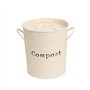 Harbour Housewares Le Compost Industriel Bin - Style Vintage de Cuisine en Acier de Stockage Bucket - Amovible intérieure - Crèm