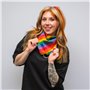 TRIXES Bandena arc-en-Ciel - Cadeaux arc-en-Ciel -LGBTQA+ - Bandana de Coton - Neckerchief Multicolore - Accessoires de Fierté –