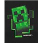 Minecraft T-Shirt Garçons Creeper Intérieur à l'intérieur Noir Speed ​​Gamer Top 9-10 Ans
